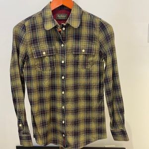 Barbour Women's Classics Tartan Slim Plaid Button Down Flannel Shirt US4